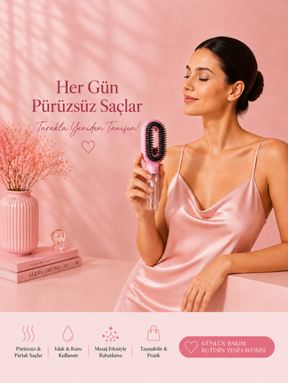 CAUDELIA™ 2'si 1 Arada Antibakteriyel Tarak